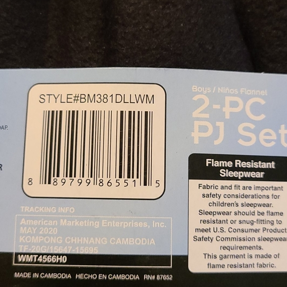 Boys 2pc Batman Pajama Set Sz 3T - Picture 6 of 6